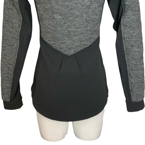 The North Face Pseudio Jacket XS Gray Quilted Hoodie Full Zip Pockets Gorpcore - Picture 11 of 13